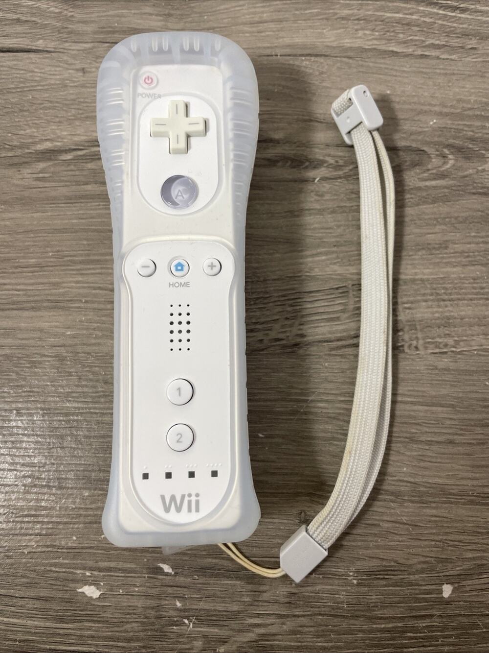 MISSING BATTERY COVER Official Nintendo Wii Remote Controller White NO BACK DOOR
